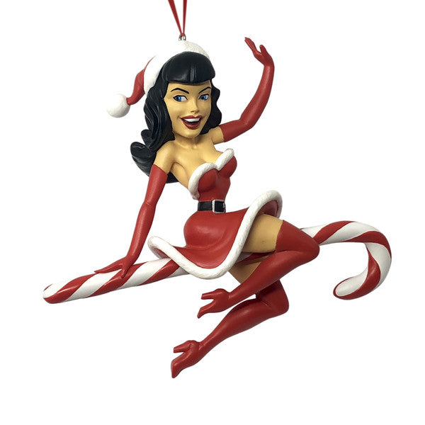 Bettie Page Holiday Ornament - Santa's Little Helper – Rad Rebellion