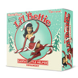 Bettie Page Holiday Ornament - Santa's Little Helper