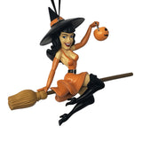 Bettie Page Halloween Holiday Ornament - Tricks & Treats