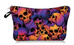 Burning Skulls Makeup Cosmetic Bag