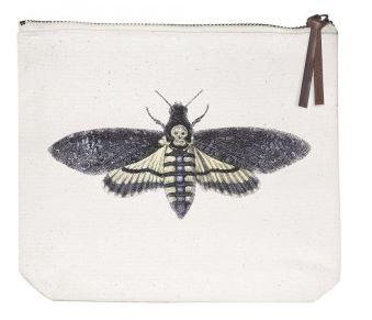 Death Moth Zipper Pouch Makeup Cosmetic Bag