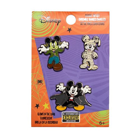 Mickey Mouse Halloween Enamel Pin Set of 3