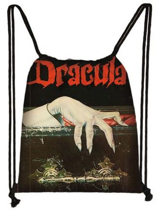 Dracula Drawstring Satchel Backpack Bag