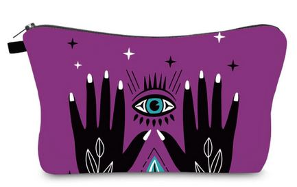 Mystic Evil Eye Makeup Cosmetic Bag