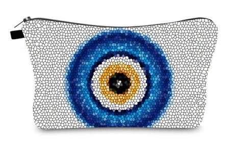 Evil Eye Mosaic Makeup Cosmetic Bag