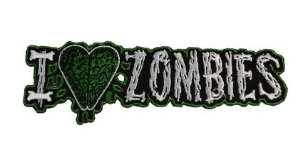 I Love Zombies Patch XL