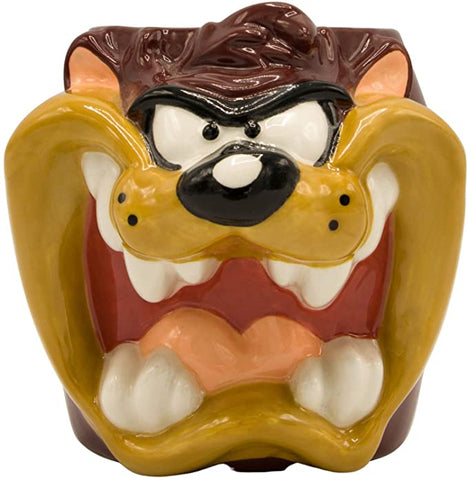 Looney Tunes Taz Face Ceramic 3D Sculpted Coffee Tea Mug