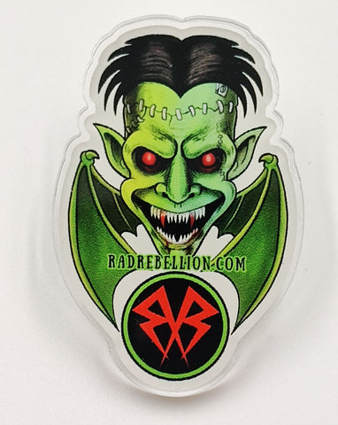 Rad Rebellion 2 Inch Acrylic Pin