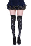 Spiderweb Over The Knee Socks