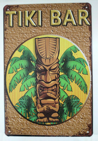 Tiki Bar Tin Sign