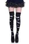 Vampire Bat Over The Knee Socks