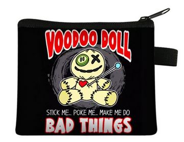 Voodoo Doll Coin Bag Money Purse
