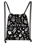 Witch Drawstring Satchel Backpack Bag